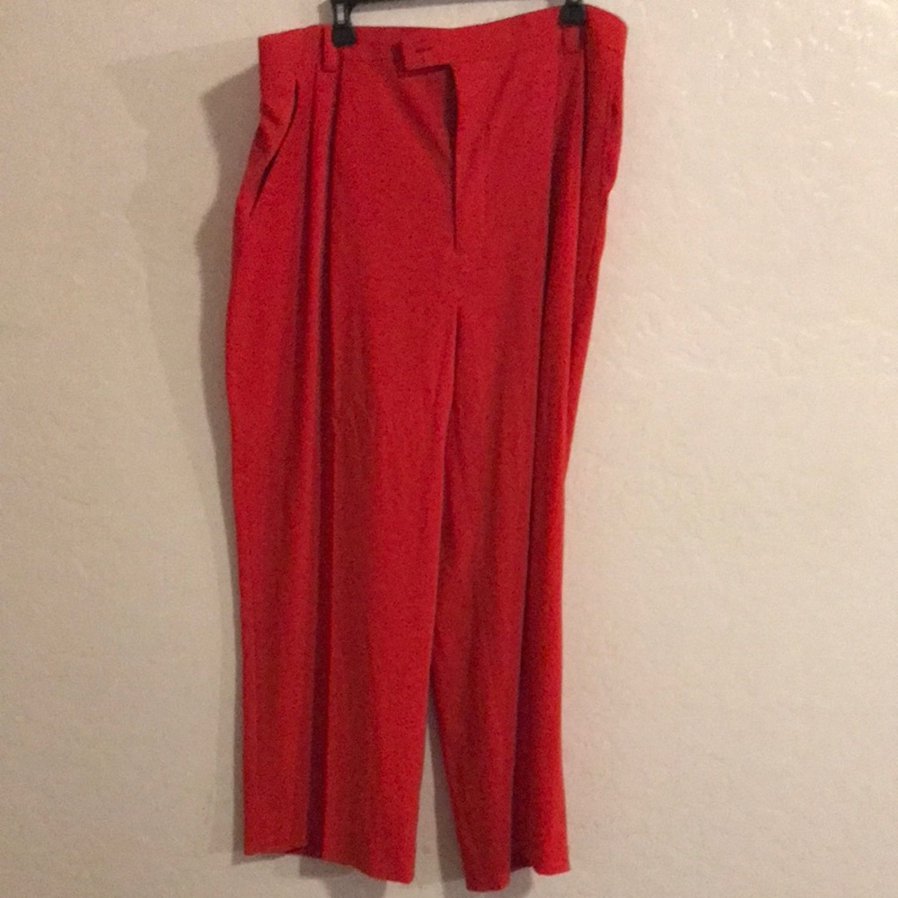 Stacy Adams red men dress pants 40/27 Tailored